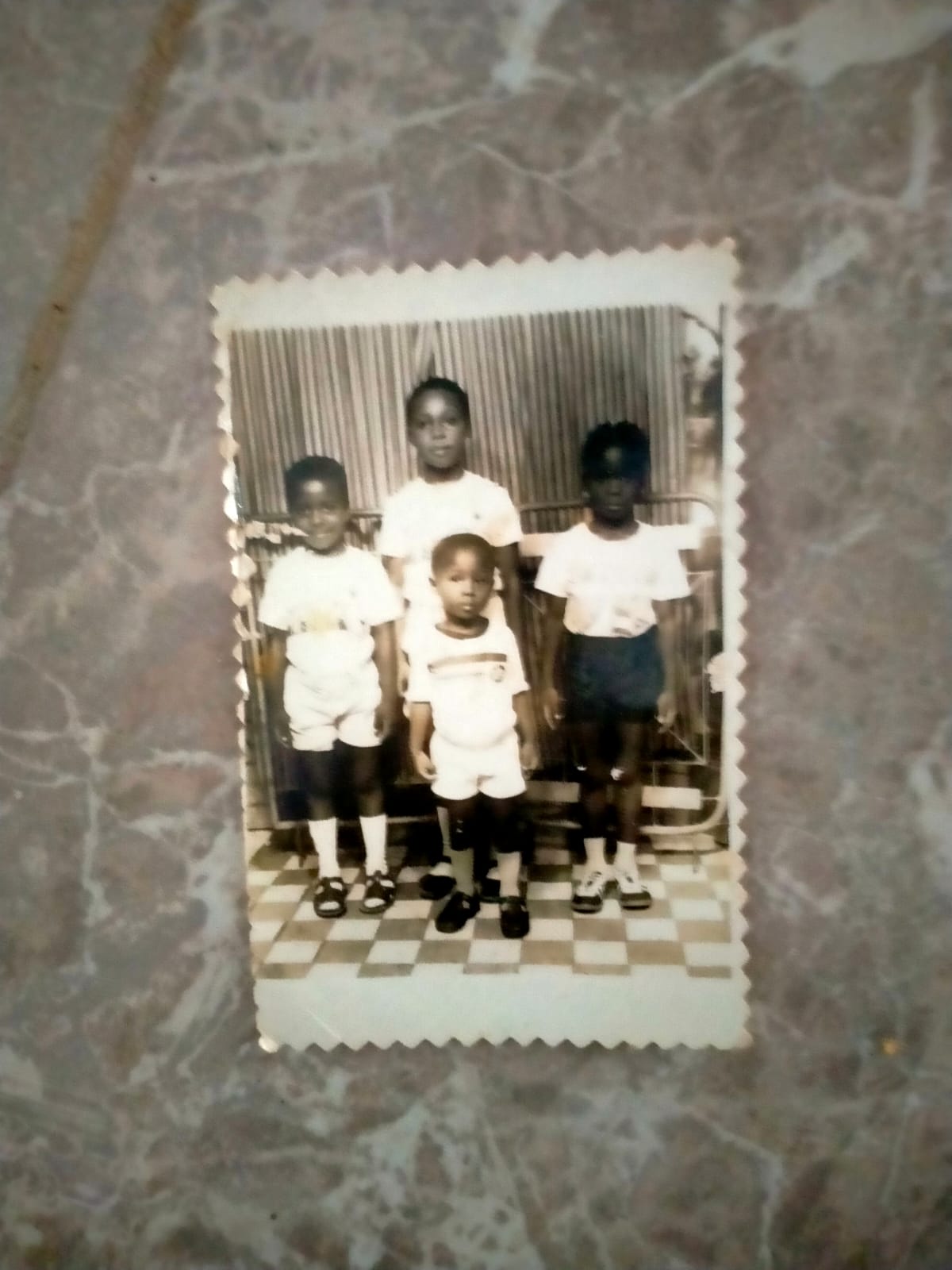 With her siblings — bonds that began early
