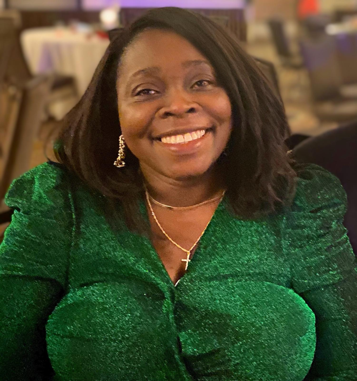 Radiant in emerald green